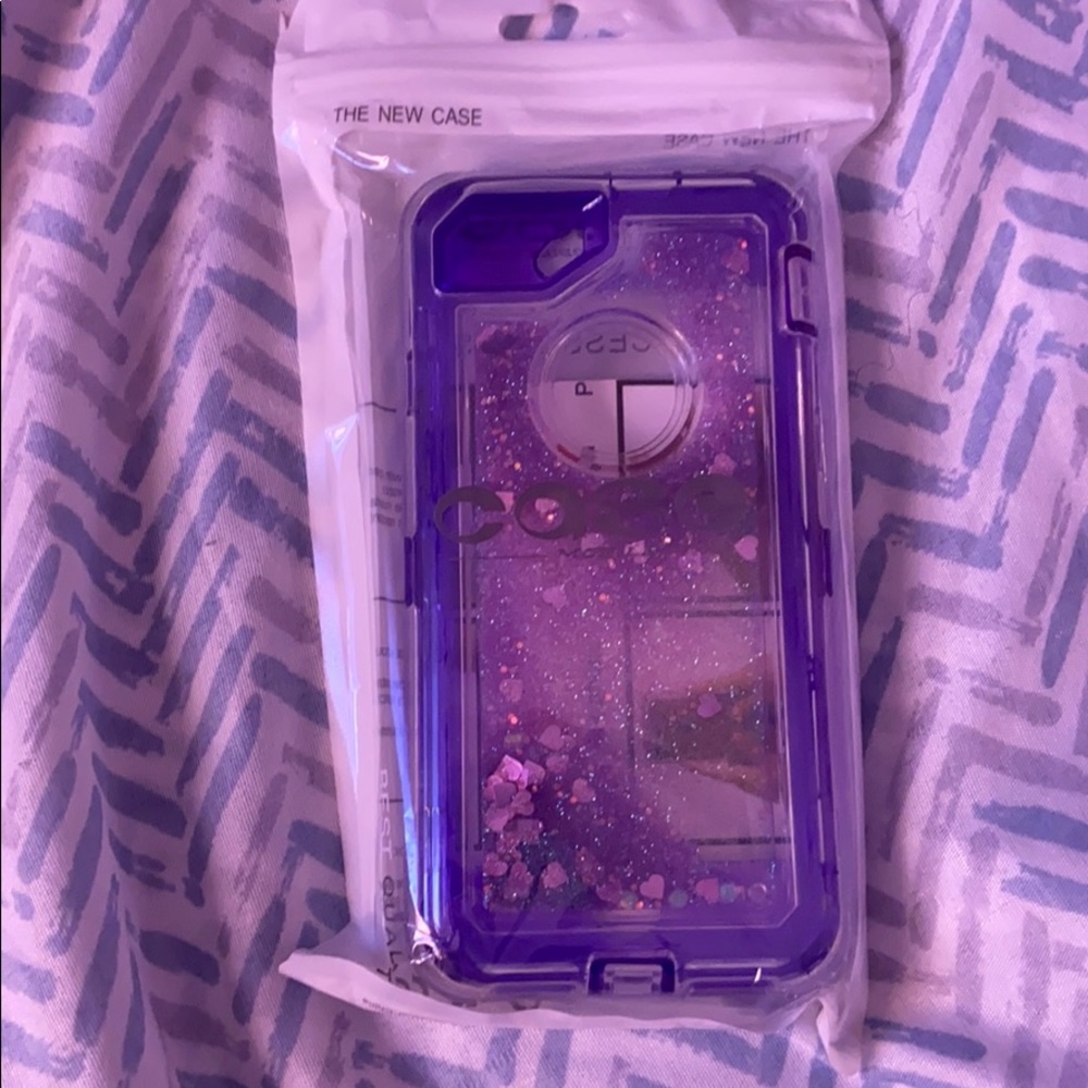 iPhone 6s Purple Glitter Case